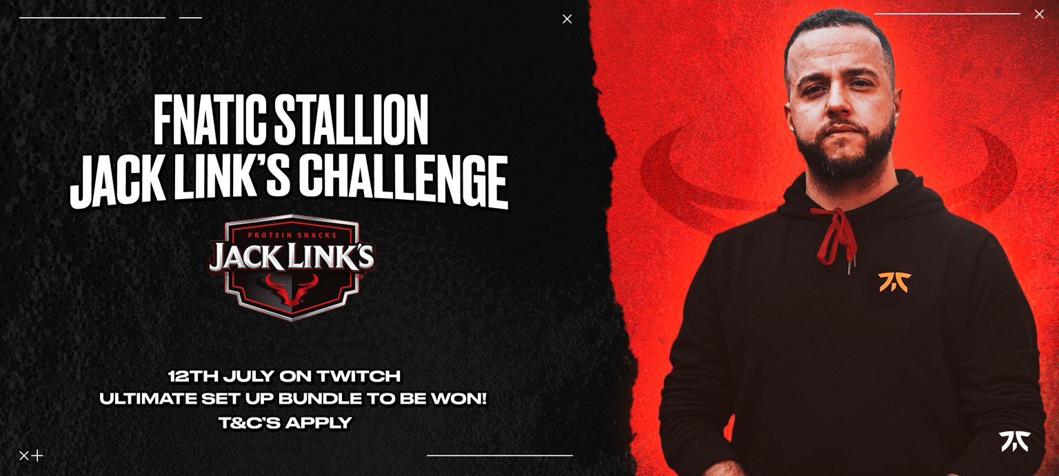 Stallion X Jack Link's stream will take place on the 12th July 11am BST on Stallion's Twitch.