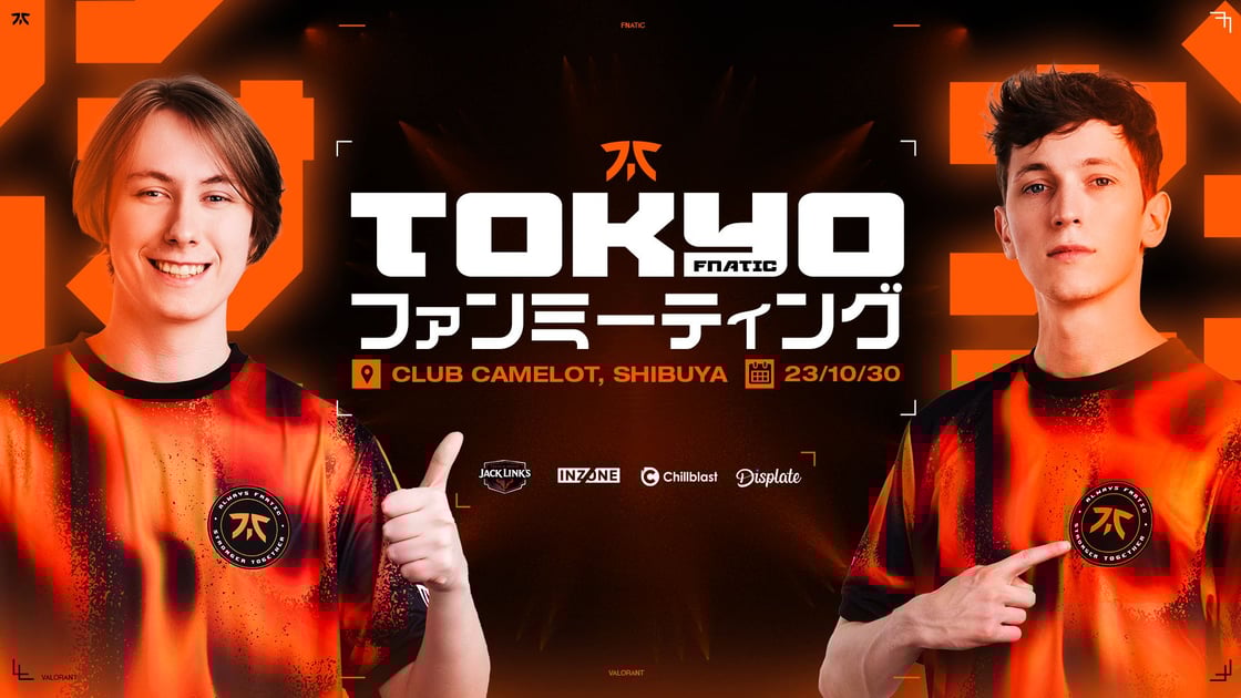 FNATIC 応援フラッグ　サイン入り Fnatic Valorant Meet & Greet in Tokyo - Fnatic