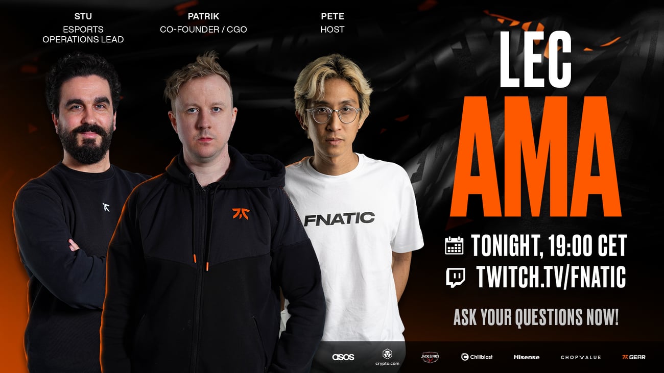 FNATIC on X: Celebrating the Fnatic App launch in style! Join us at 7PM  BST tonight for an exclusive AMA with the League team! ⚡️ Get your  questions in, thread is live