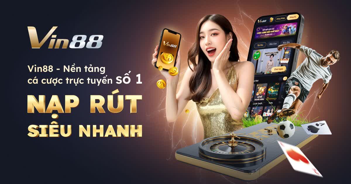 VIN88 – Nền Tảng Cá Cược Trực Tuyến Uy Tín & Đa Dạng Trò Chơi 2026's banner image.